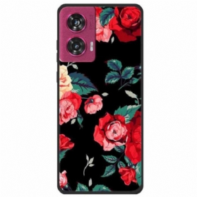 Case Motorola Edge 50 Fusion Handyhülle Blumen