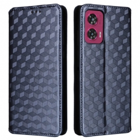 Flip Case Für Motorola Edge 50 Fusion 3d-diamanten