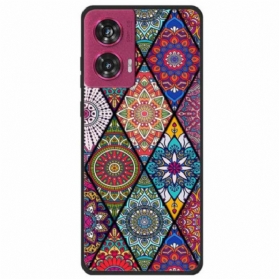 Hülle Motorola Edge 50 Fusion Handyhülle Mandala-blume