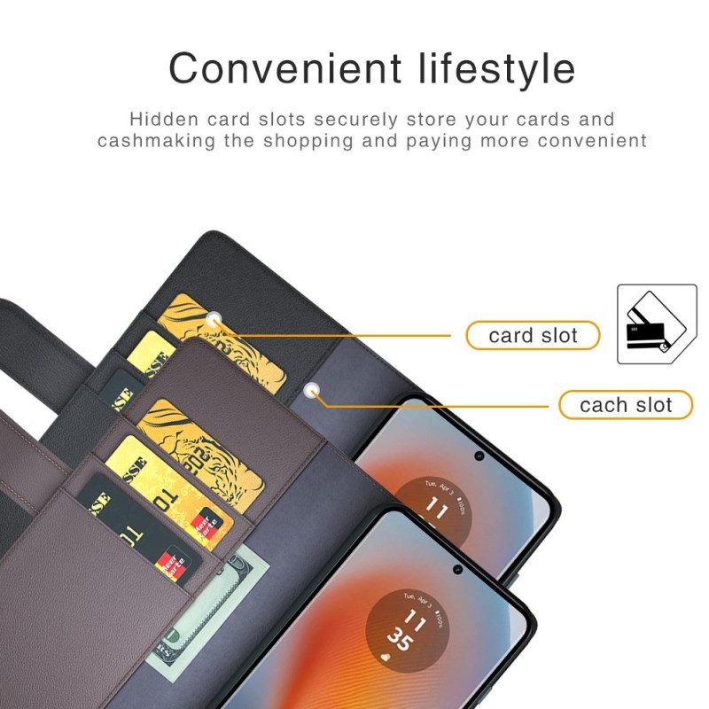 Lederhüllen Für Motorola Edge 50 Fusion Leder