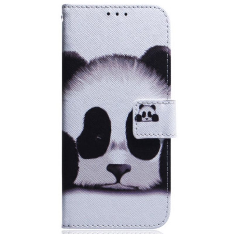 Lederhüllen Motorola Edge 50 Fusion Panda