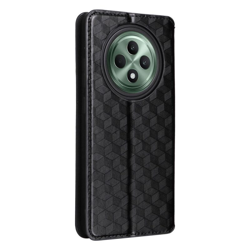 Flip Case Oppo Reno 12f 5g Handyhülle Rautenmuster