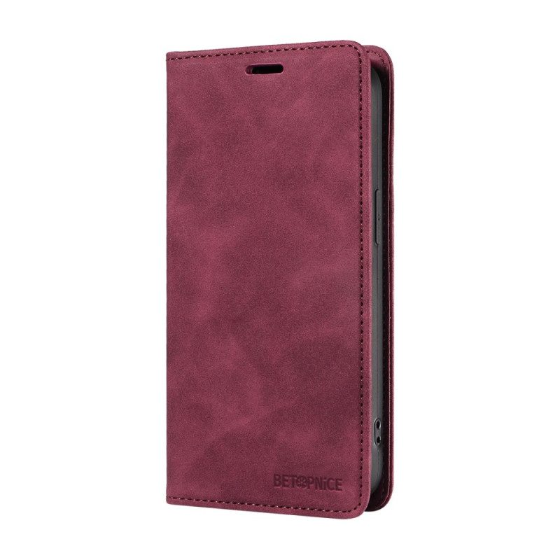 Flip Case Oppo Reno 12f 5g Wildledereffekt Mit Rfid-blockierung Betopnice