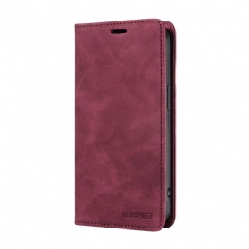 Flip Case Oppo Reno 12f 5g Wildledereffekt Mit Rfid-blockierung Betopnice