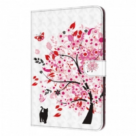 Flip Case Für Samsung Galaxy Tab A8 (2021) Baum Und Katze