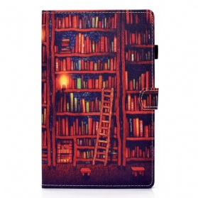 Flip Case Für Samsung Galaxy Tab A8 (2021) Bibliothek