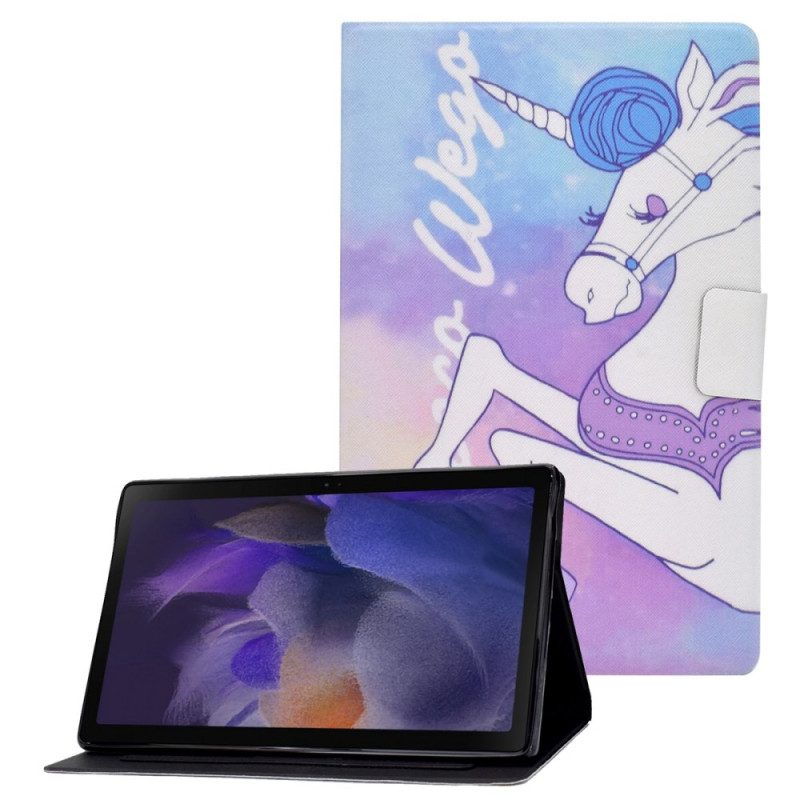 Flip Case Für Samsung Galaxy Tab A8 (2021) Fantasie-einhorn