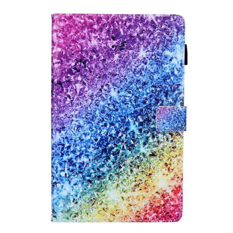 Flip Case Für Samsung Galaxy Tab A8 (2021) Glänzende Pailletten