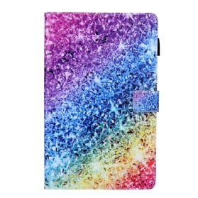 Flip Case Für Samsung Galaxy Tab A8 (2021) Glänzende Pailletten