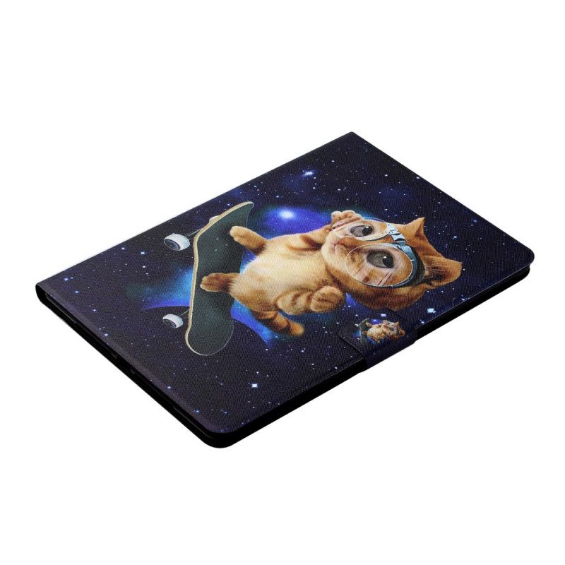 Flip Case Für Samsung Galaxy Tab A8 (2021) Katzen-skateboarden