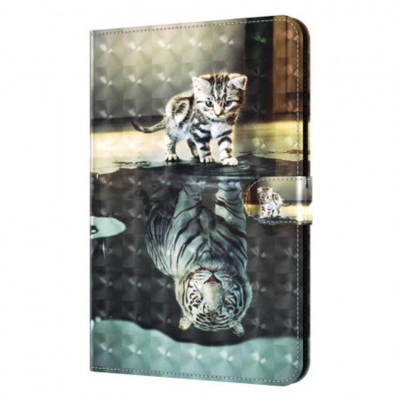 Flip Case Für Samsung Galaxy Tab A8 (2021) Lichtpunkt Cat's Dream