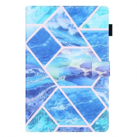 Flip Case Für Samsung Galaxy Tab A8 (2021) Marmor-geometrie-design