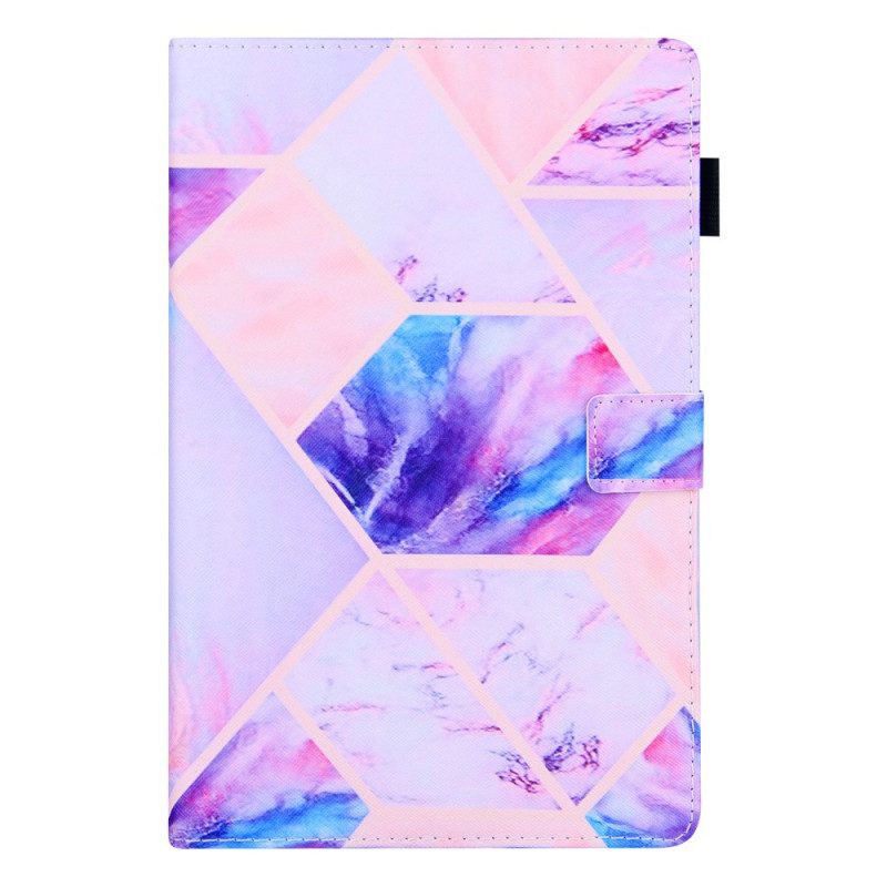 Flip Case Für Samsung Galaxy Tab A8 (2021) Marmor-geometrie-design