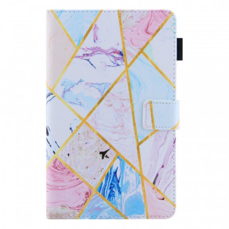 Flip Case Für Samsung Galaxy Tab A8 (2021) Marmoreinfluss