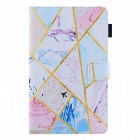 Flip Case Für Samsung Galaxy Tab A8 (2021) Marmoreinfluss