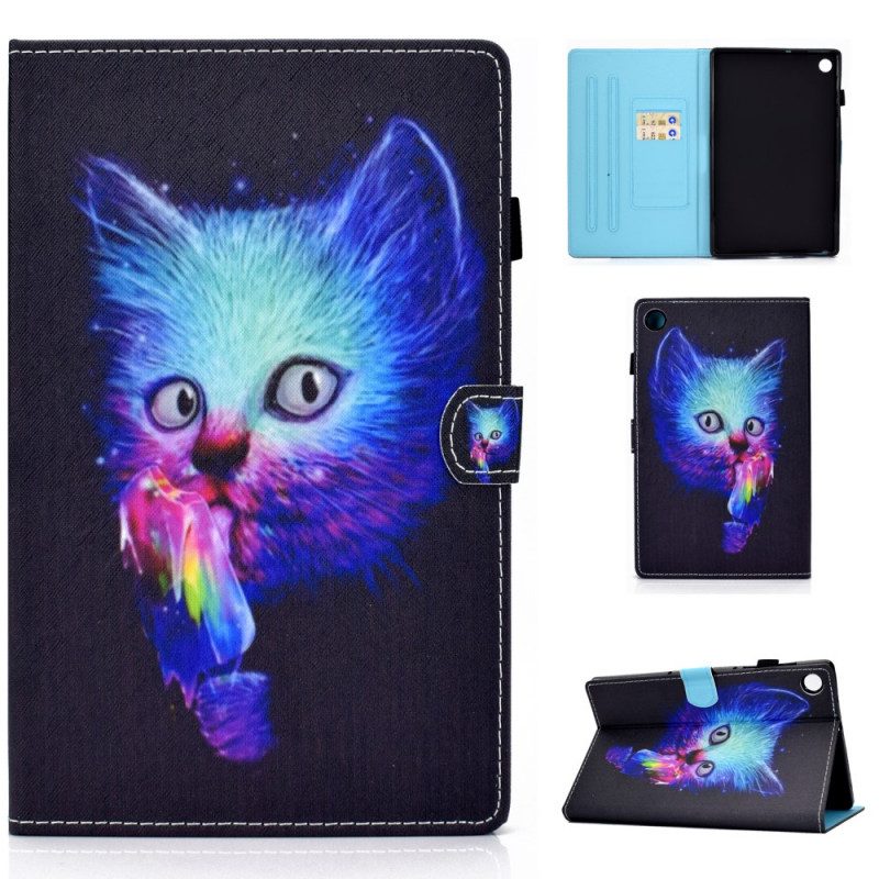 Flip Case Für Samsung Galaxy Tab A8 (2021) Psychokatze