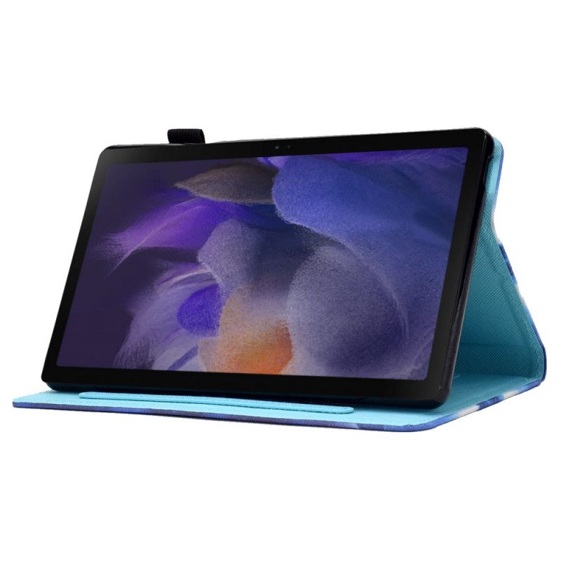 Flip Case Für Samsung Galaxy Tab A8 (2021) Regenbogen-schmetterlinge