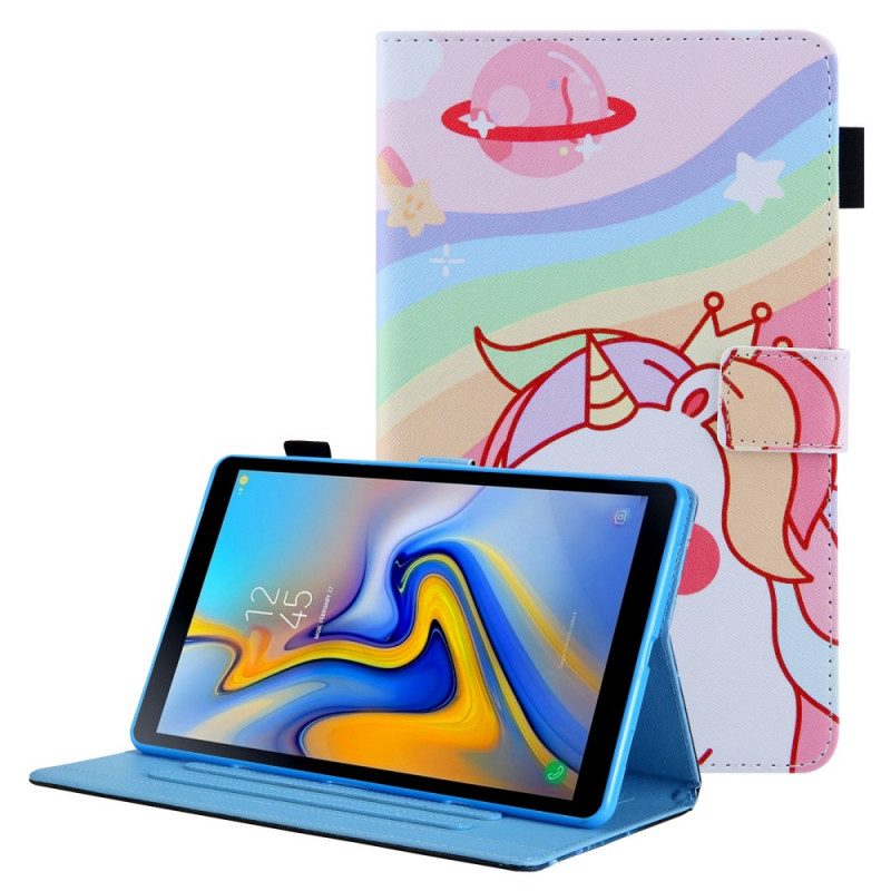 Flip Case Für Samsung Galaxy Tab A8 (2021) Süßes Einhorn