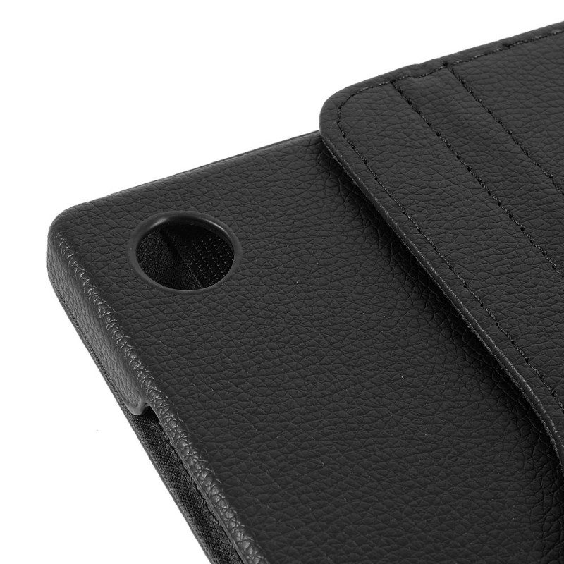 Flip Case Für Samsung Galaxy Tab A8 (2021) Um 360° Drehbares Litschi-kunstleder