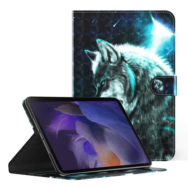 Flip Case Für Samsung Galaxy Tab A8 (2021) Wilder Wolf