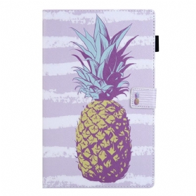 Lederhüllen Für Samsung Galaxy Tab A8 (2021) Ananas-design