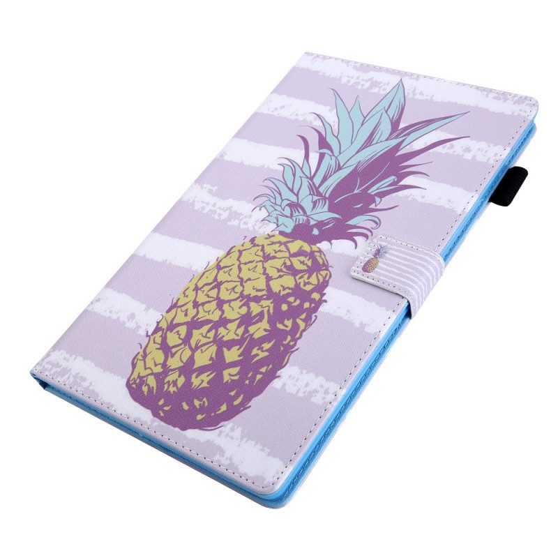 Lederhüllen Für Samsung Galaxy Tab A8 (2021) Ananas-design