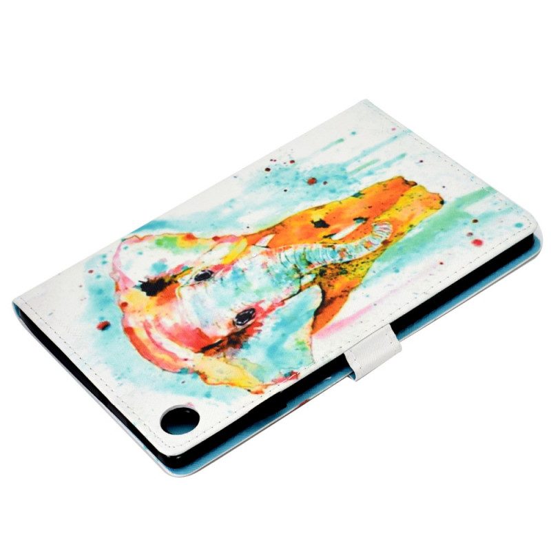 Lederhüllen Für Samsung Galaxy Tab A8 (2021) Aquarell-elefant