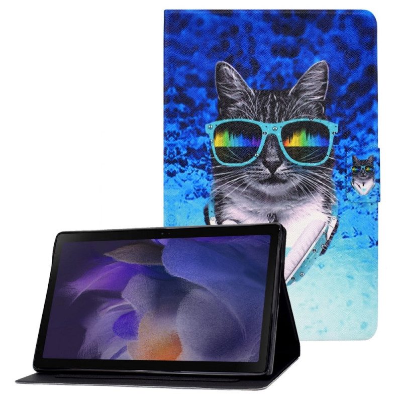 Lederhüllen Für Samsung Galaxy Tab A8 (2021) Disco-katze