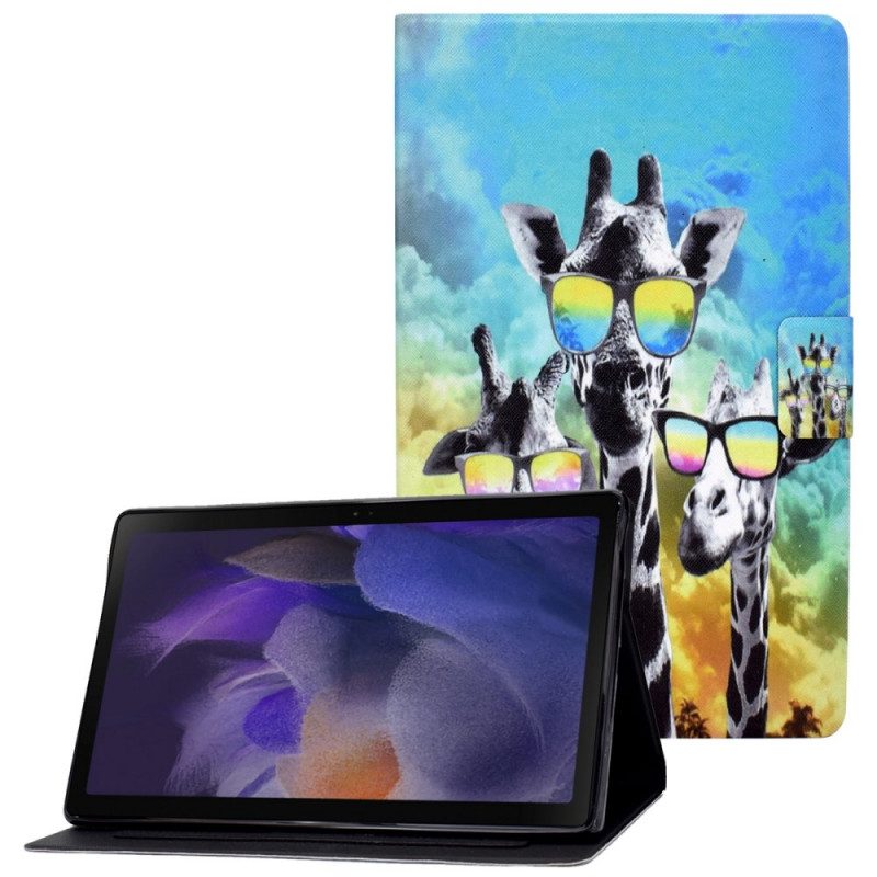 Lederhüllen Für Samsung Galaxy Tab A8 (2021) Funky Giraffen