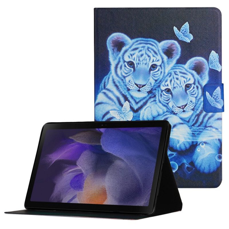 Lederhüllen Für Samsung Galaxy Tab A8 (2021) Tiger