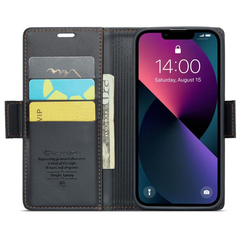 Flip Case Für iPhone 15 Plus Caseme-lederstil