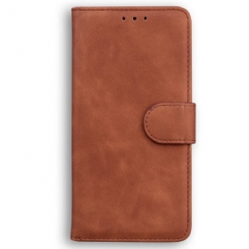 Flip Case Für iPhone 15 Plus Stil Aus Weichem Leder