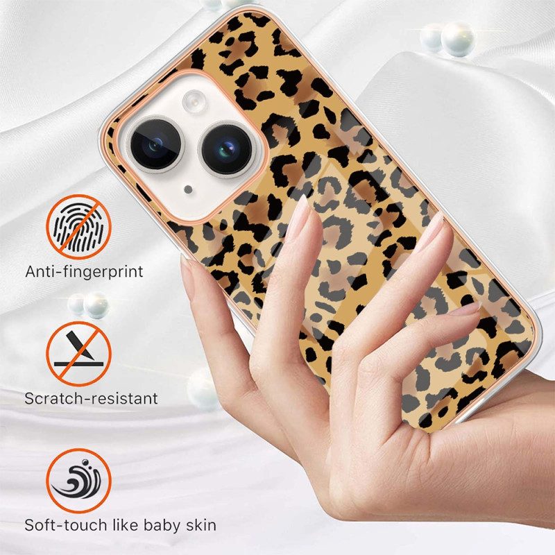 Handyhülle Für iPhone 15 Plus Leopard