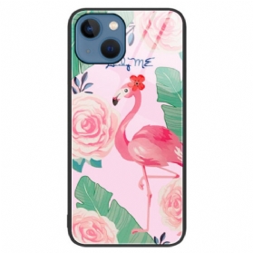 Hülle Für iPhone 15 Plus Flamingo-hartglas