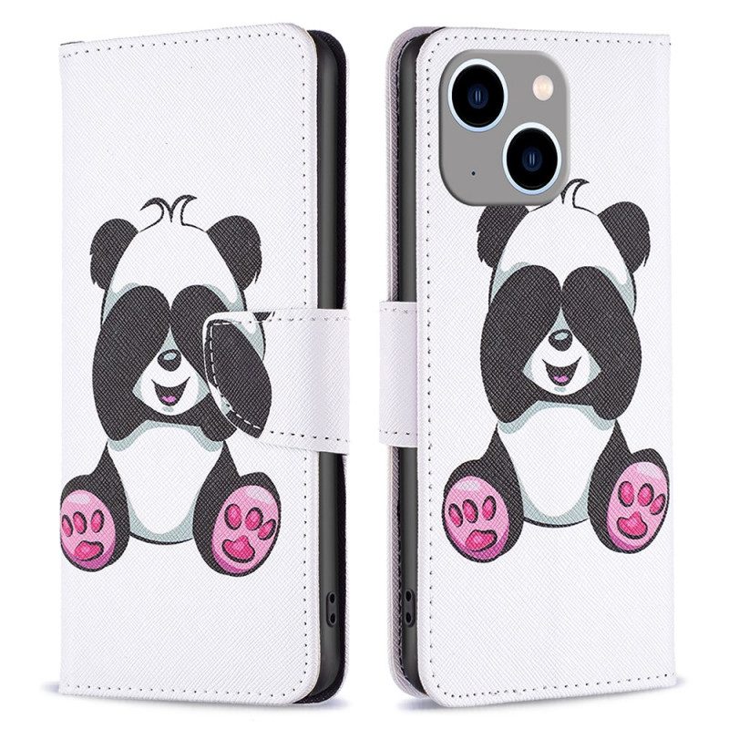 Lederhüllen Für iPhone 15 Plus Panda