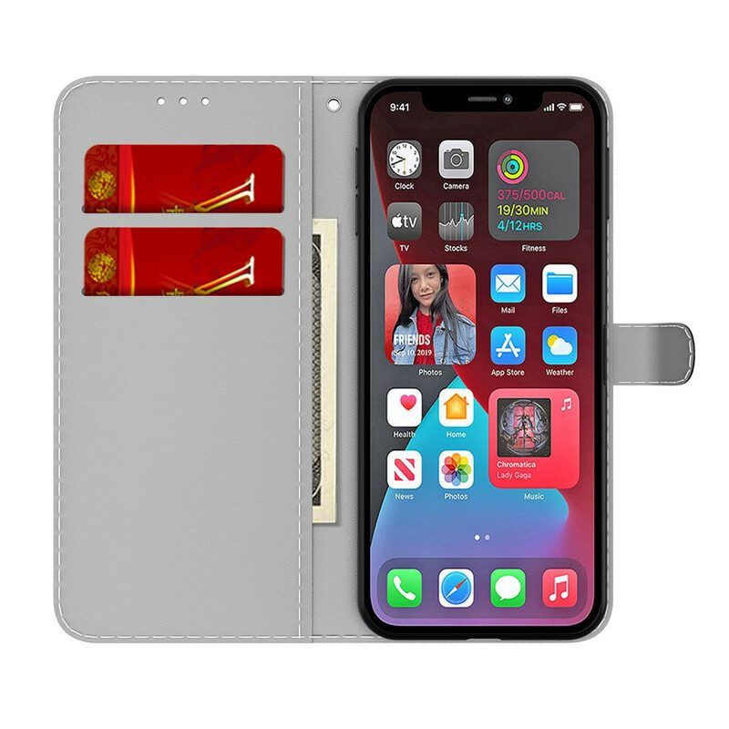 Flip Case Für iPhone 13 Pro Max Abstraktes Muster