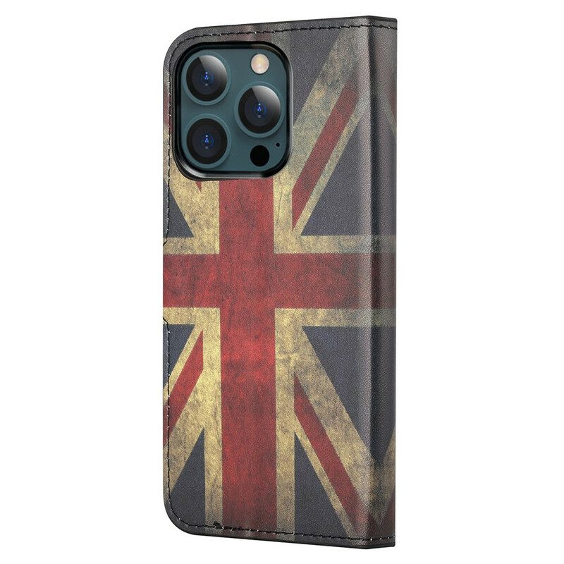 Flip Case Für iPhone 13 Pro Max England-flagge