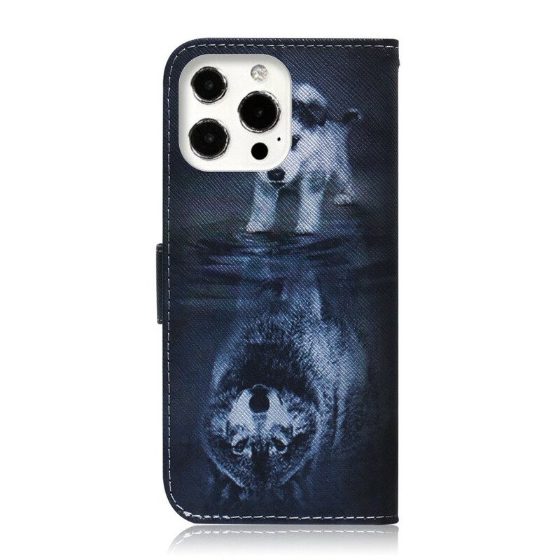 Flip Case Für iPhone 13 Pro Max Ernesto Der Wolf