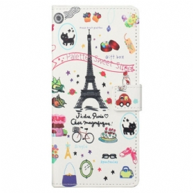 Flip Case Für iPhone 13 Pro Max Ich Liebe Paris