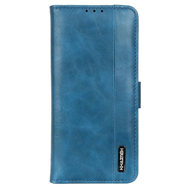 Flip Case Für iPhone 13 Pro Max Khazneh Elegance Lederstil