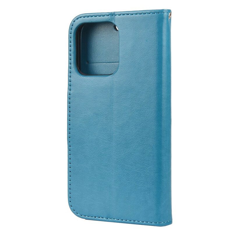 Flip Case Für iPhone 13 Pro Max Schmetterlinge Im Wind