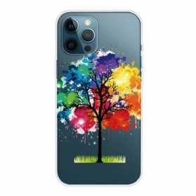 Handyhülle Für iPhone 13 Pro Max Nahtloser Aquarellbaum