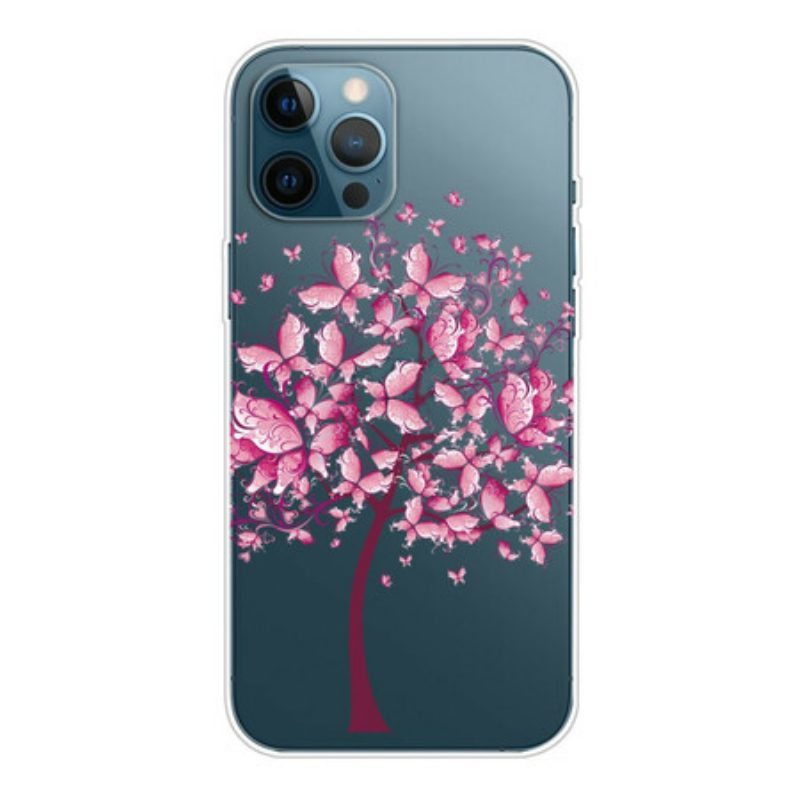 Handyhülle Für iPhone 13 Pro Max Rosa Baumkrone