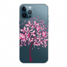 Handyhülle Für iPhone 13 Pro Max Rosa Baumkrone