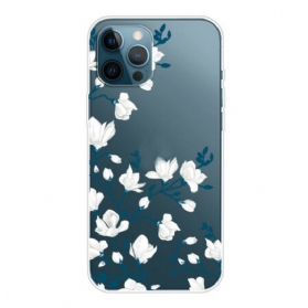 Handyhülle Für iPhone 13 Pro Max Weiße Blumen