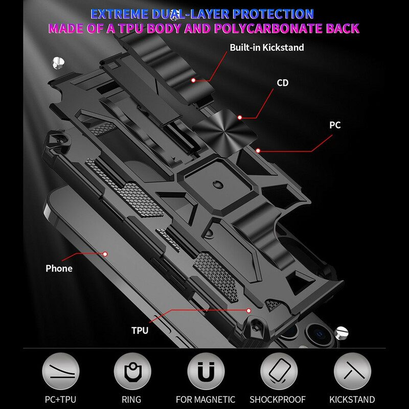 Hülle Für iPhone 13 Pro Max Abnehmbares. Widerstandsfähiges Militär