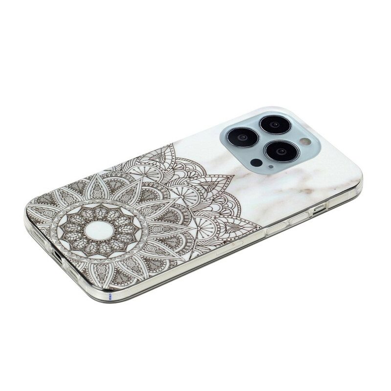 Hülle Für iPhone 13 Pro Max Marmoriertes Mandala