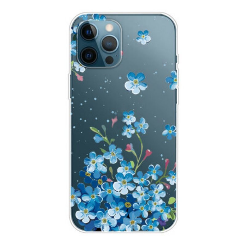 Hülle Für iPhone 13 Pro Max Strauß Blauer Blumen