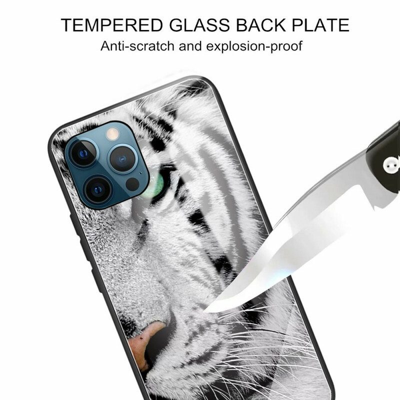 Hülle Für iPhone 13 Pro Max Tiger-gehärtetes Glas