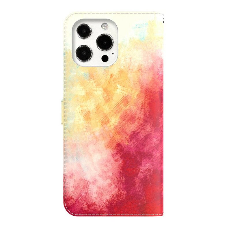 Lederhüllen Für iPhone 13 Pro Max Aquarell